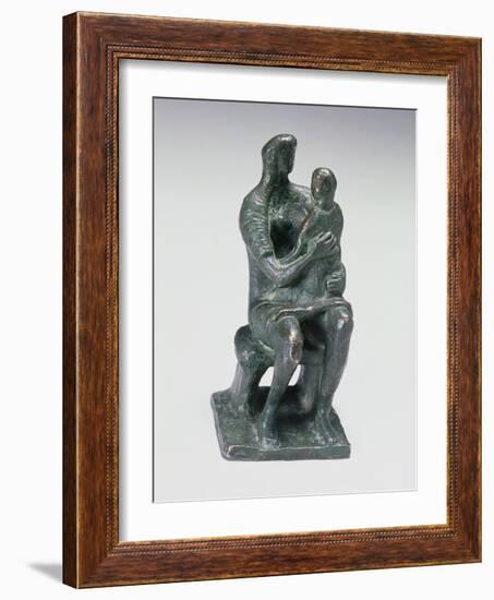 Mother and Child, 1943-Henry Moore-Framed Giclee Print