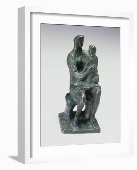 Mother and Child, 1943-Henry Moore-Framed Giclee Print