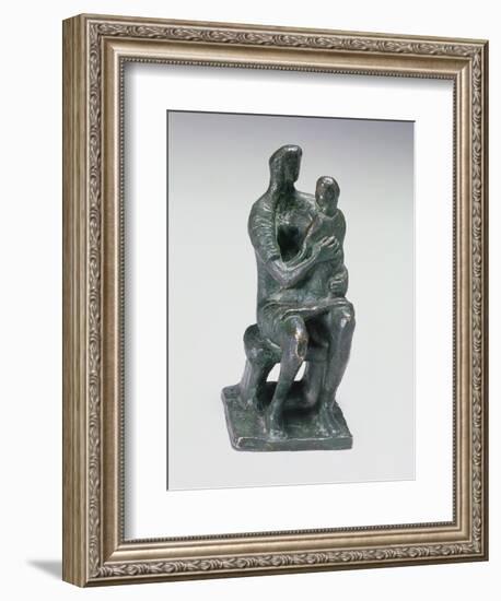 Mother and Child, 1943-Henry Moore-Framed Giclee Print