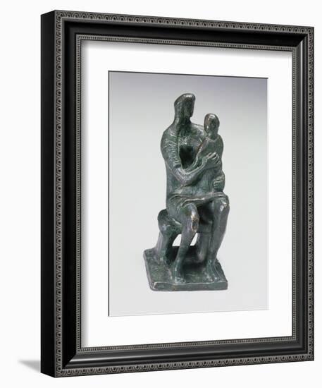 Mother and Child, 1943-Henry Moore-Framed Giclee Print