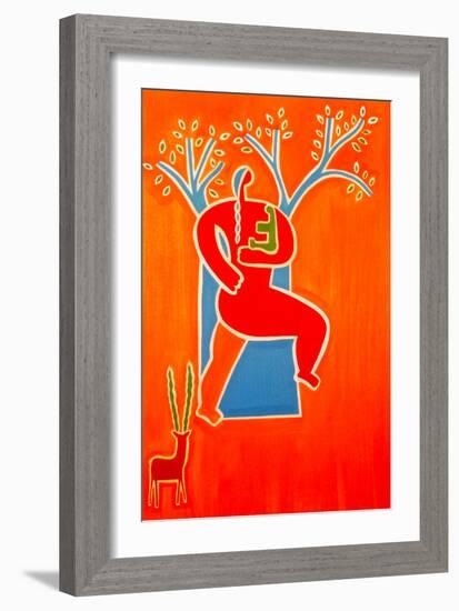 Mother and child, 2000 (oil on linen)-Cristina Rodriguez-Framed Giclee Print