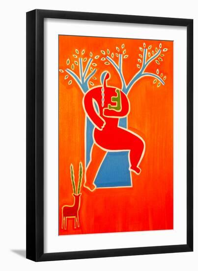 Mother and child, 2000 (oil on linen)-Cristina Rodriguez-Framed Giclee Print