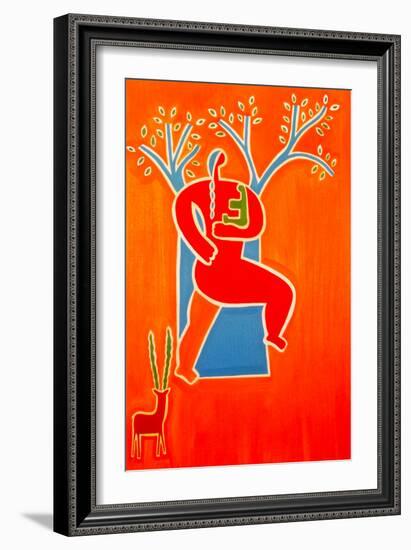 Mother and child, 2000 (oil on linen)-Cristina Rodriguez-Framed Giclee Print