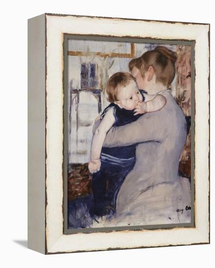 Mother and Child, C.1889-Mary Cassatt-Framed Premier Image Canvas