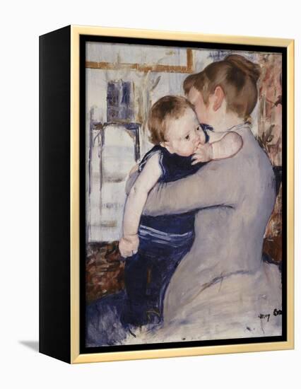 Mother and Child, C.1889-Mary Cassatt-Framed Premier Image Canvas