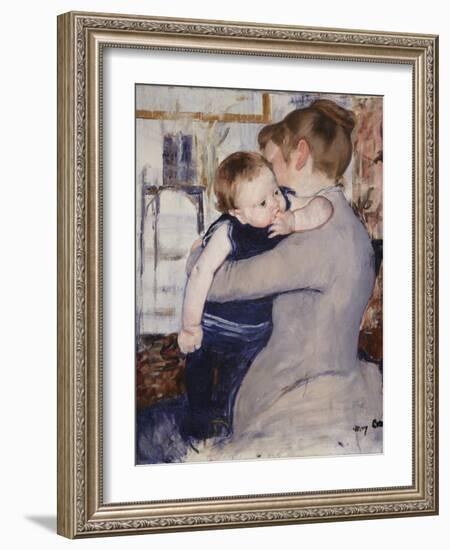 Mother and Child, C.1889-Mary Cassatt-Framed Giclee Print