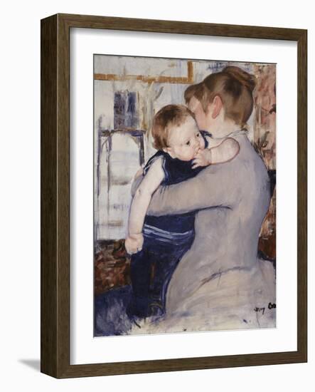 Mother and Child, C.1889-Mary Cassatt-Framed Giclee Print