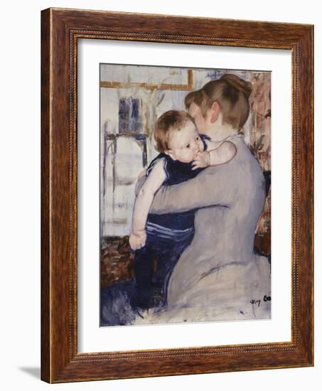 Mother and Child, C.1889-Mary Cassatt-Framed Giclee Print