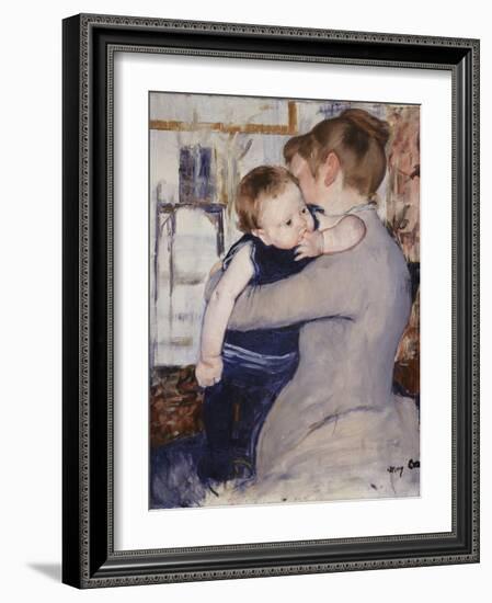 Mother and Child, C.1889-Mary Cassatt-Framed Giclee Print