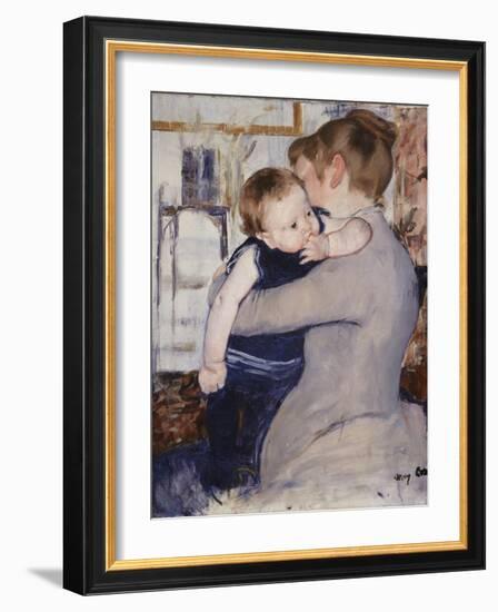 Mother and Child, C.1889-Mary Cassatt-Framed Giclee Print