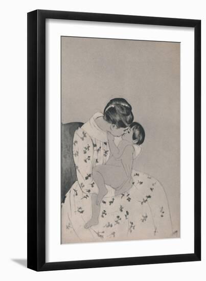 'Mother and Child', c.1890s, (1946)-Mary Cassatt-Framed Giclee Print