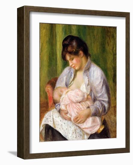 Mother and Child, C.1894-Pierre-Auguste Renoir-Framed Giclee Print