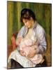 Mother and Child, C.1894-Pierre-Auguste Renoir-Mounted Giclee Print