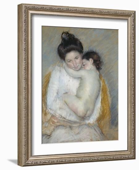 Mother and Child, C.1900-Mary Cassatt-Framed Giclee Print