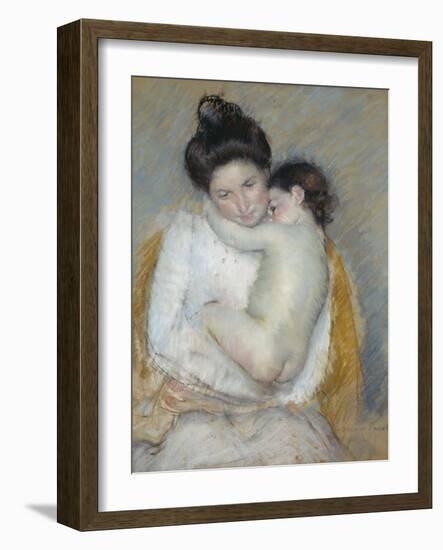 Mother and Child, C.1900-Mary Cassatt-Framed Giclee Print