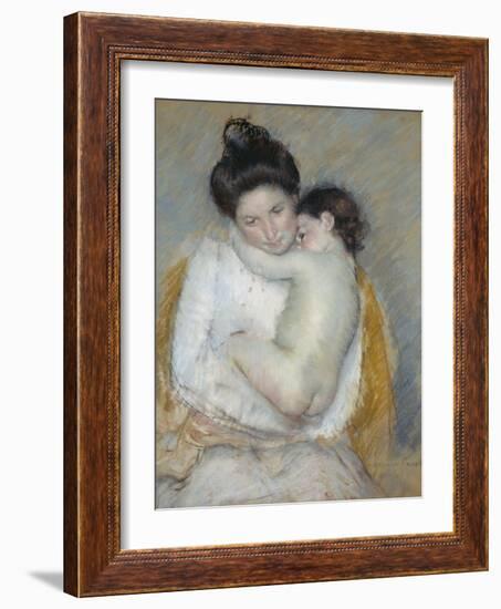 Mother and Child, C.1900-Mary Cassatt-Framed Giclee Print