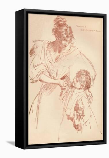 'Mother and child', c1897, (1897)-Maurice Greiffenhagen-Framed Premier Image Canvas