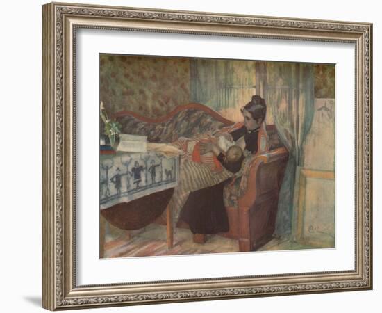 'Mother and Child', c1900.-Carl Larsson-Framed Giclee Print