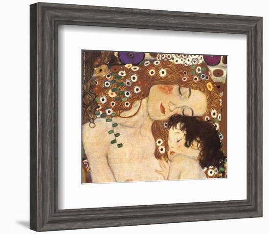 Mother and Child (detail from The Three Ages of Woman), c.1905-Gustav Klimt-Framed Art Print