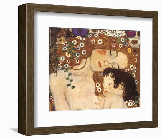 Mother and Child (detail from The Three Ages of Woman), c.1905-Gustav Klimt-Framed Art Print