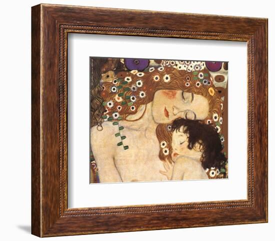 Mother and Child (detail from The Three Ages of Woman), c.1905-Gustav Klimt-Framed Art Print