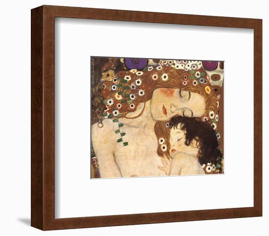 Mother and Child (detail from The Three Ages of Woman), c.1905-Gustav Klimt-Framed Art Print