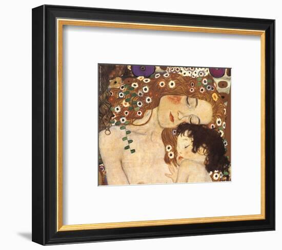 Mother and Child (detail from The Three Ages of Woman), c.1905-Gustav Klimt-Framed Art Print