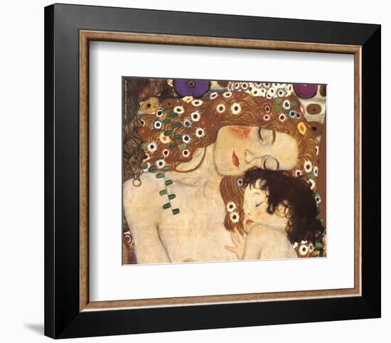 Mother and Child (detail from The Three Ages of Woman), c.1905-Gustav Klimt-Framed Art Print