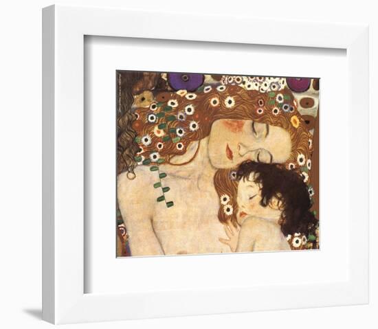 Mother and Child (detail from The Three Ages of Woman), c.1905-Gustav Klimt-Framed Art Print