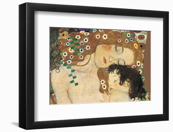 Mother and Child (detail from The Three Ages of Woman), c.1905-Gustav Klimt-Framed Premium Giclee Print