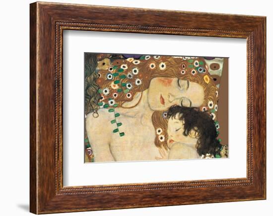 Mother and Child (detail from The Three Ages of Woman), c.1905-Gustav Klimt-Framed Premium Giclee Print