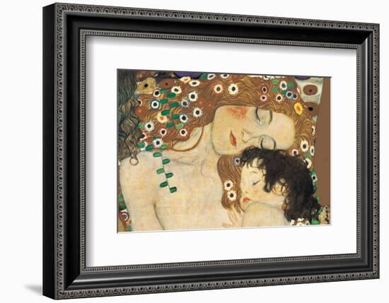 Mother and Child (detail from The Three Ages of Woman), c.1905-Gustav Klimt-Framed Premium Giclee Print