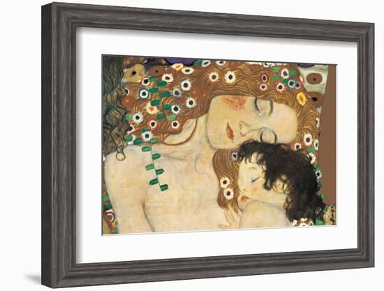 Mother and Child (detail from The Three Ages of Woman), c.1905-Gustav Klimt-Framed Premium Giclee Print