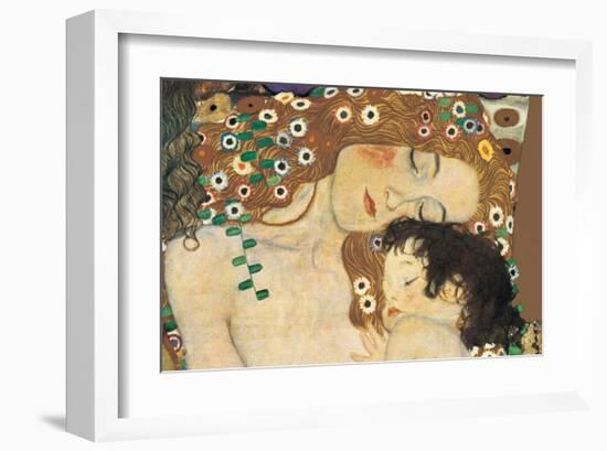 Mother and Child (detail from The Three Ages of Woman), c.1905-Gustav Klimt-Framed Premium Giclee Print