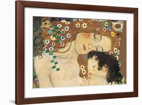 Mother and Child (detail from The Three Ages of Woman), c.1905-Gustav Klimt-Framed Premium Giclee Print