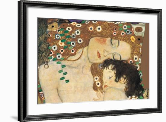 Mother and Child (detail from The Three Ages of Woman), c.1905-Gustav Klimt-Framed Premium Giclee Print