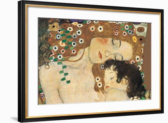 Mother and Child (detail from The Three Ages of Woman), c.1905-Gustav Klimt-Framed Premium Giclee Print