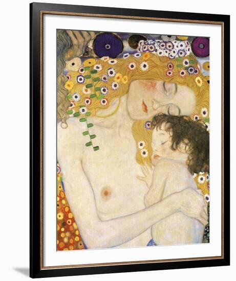 Mother and Child (detail from The Three Ages of Woman), c. 1905-Gustav Klimt-Framed Art Print