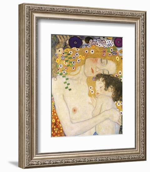 Mother and Child (detail from The Three Ages of Woman), c. 1905-Gustav Klimt-Framed Art Print