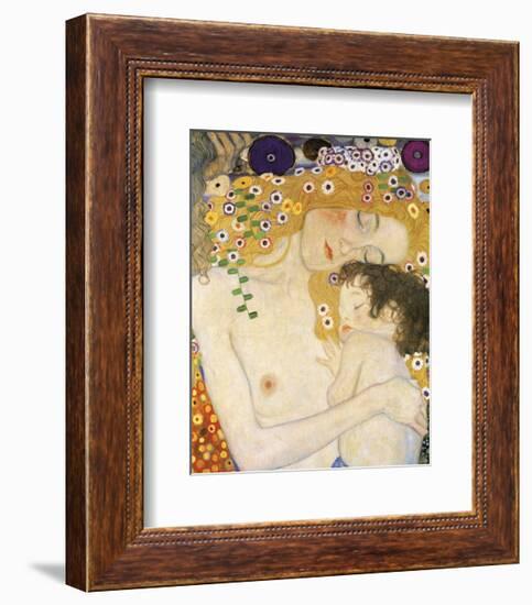 Mother and Child (detail from The Three Ages of Woman), c. 1905-Gustav Klimt-Framed Art Print