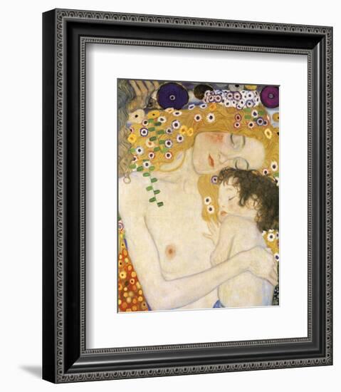 Mother and Child (detail from The Three Ages of Woman), c. 1905-Gustav Klimt-Framed Art Print