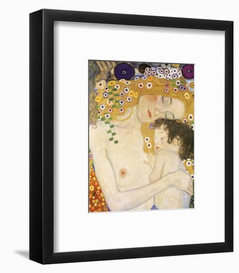 Mother and Child (detail from The Three Ages of Woman), c. 1905-Gustav Klimt-Framed Art Print