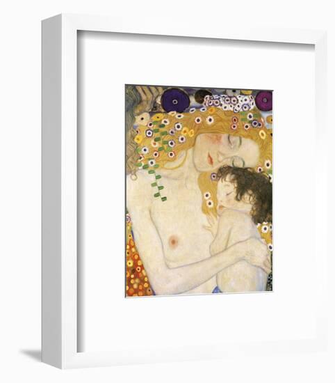 Mother and Child (detail from The Three Ages of Woman), c. 1905-Gustav Klimt-Framed Art Print