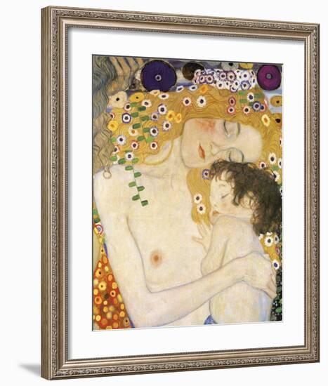 Mother and Child (detail from The Three Ages of Woman), c. 1905-Gustav Klimt-Framed Giclee Print