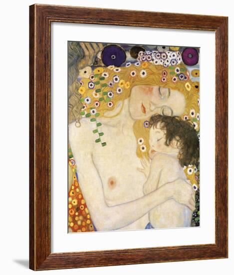 Mother and Child (detail from The Three Ages of Woman), c. 1905-Gustav Klimt-Framed Giclee Print