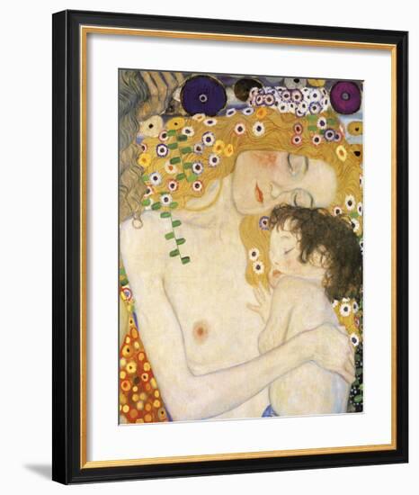 Mother and Child (detail from The Three Ages of Woman), c. 1905-Gustav Klimt-Framed Giclee Print