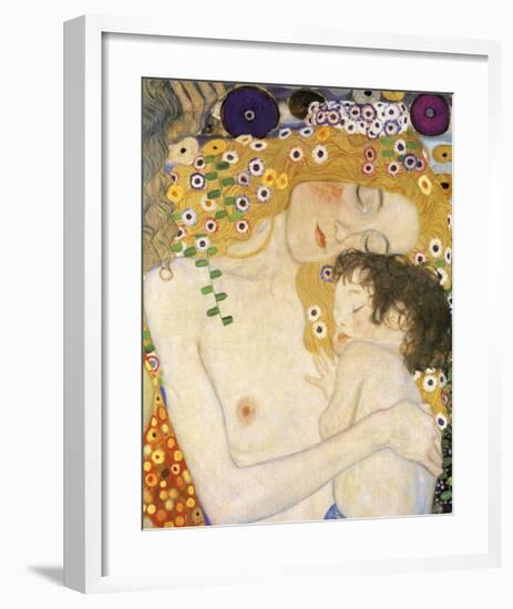 Mother and Child (detail from The Three Ages of Woman), c. 1905-Gustav Klimt-Framed Giclee Print