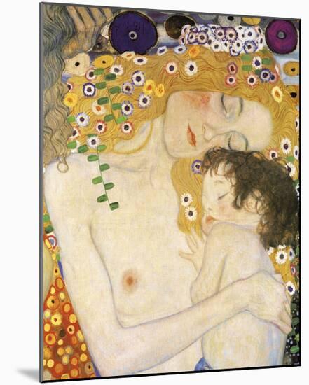 Mother and Child (detail from The Three Ages of Woman), c. 1905-Gustav Klimt-Mounted Giclee Print