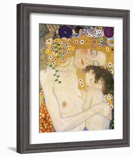 Mother and Child (detail from The Three Ages of Woman), c. 1905-Gustav Klimt-Framed Giclee Print