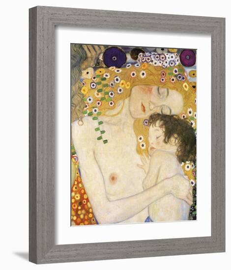 Mother and Child (detail from The Three Ages of Woman), c. 1905-Gustav Klimt-Framed Giclee Print